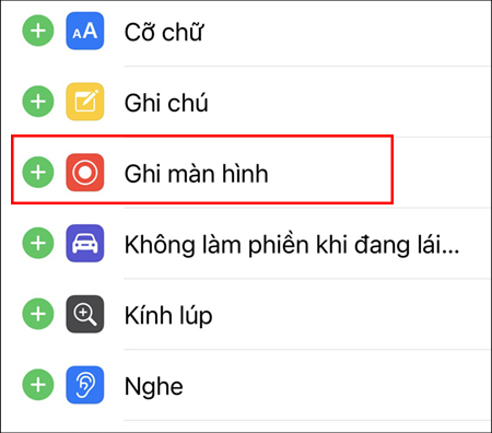 Tìm công cụ ghi màn hình.
