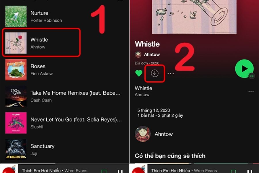 hướng dẫn cách tải nhạc trên spotify ở điện thoại
