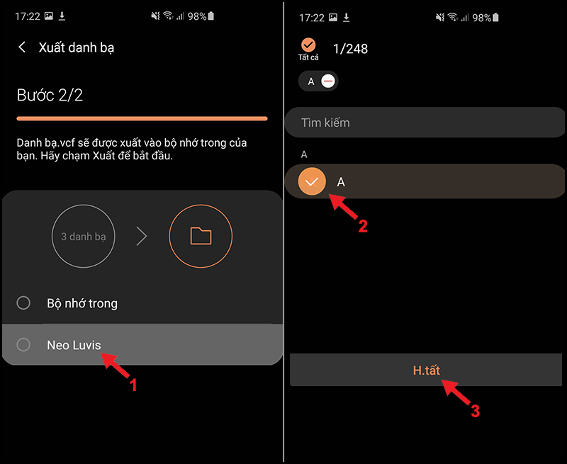 Hoàn tất quá trình sao chép bằng email.