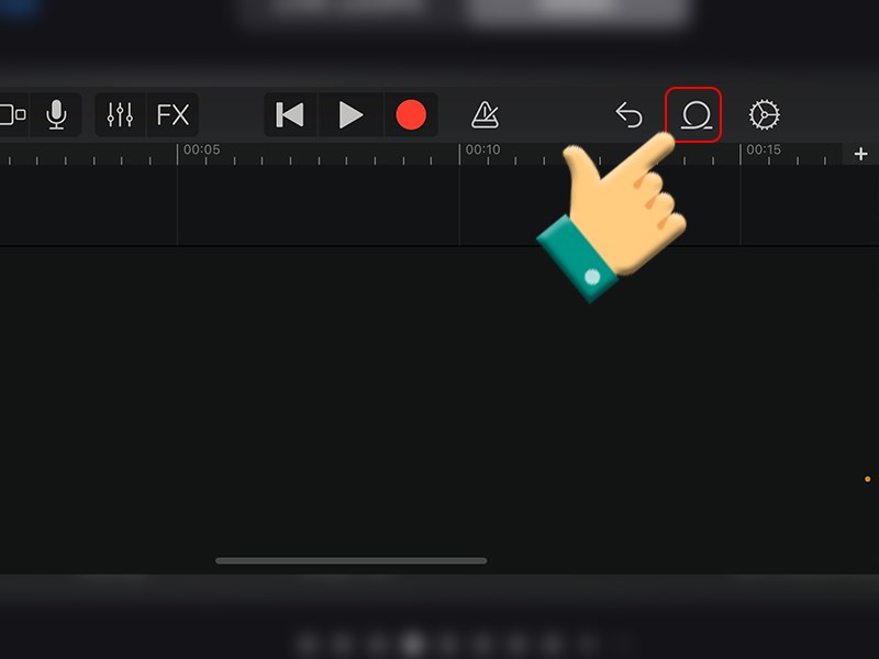 ấn vào biểu tượng góc phải phần setting