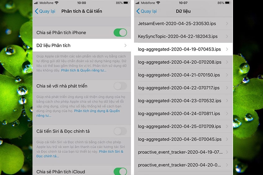Bước 2-3 trong cách tiến hành kiểm tra pin iPhone
