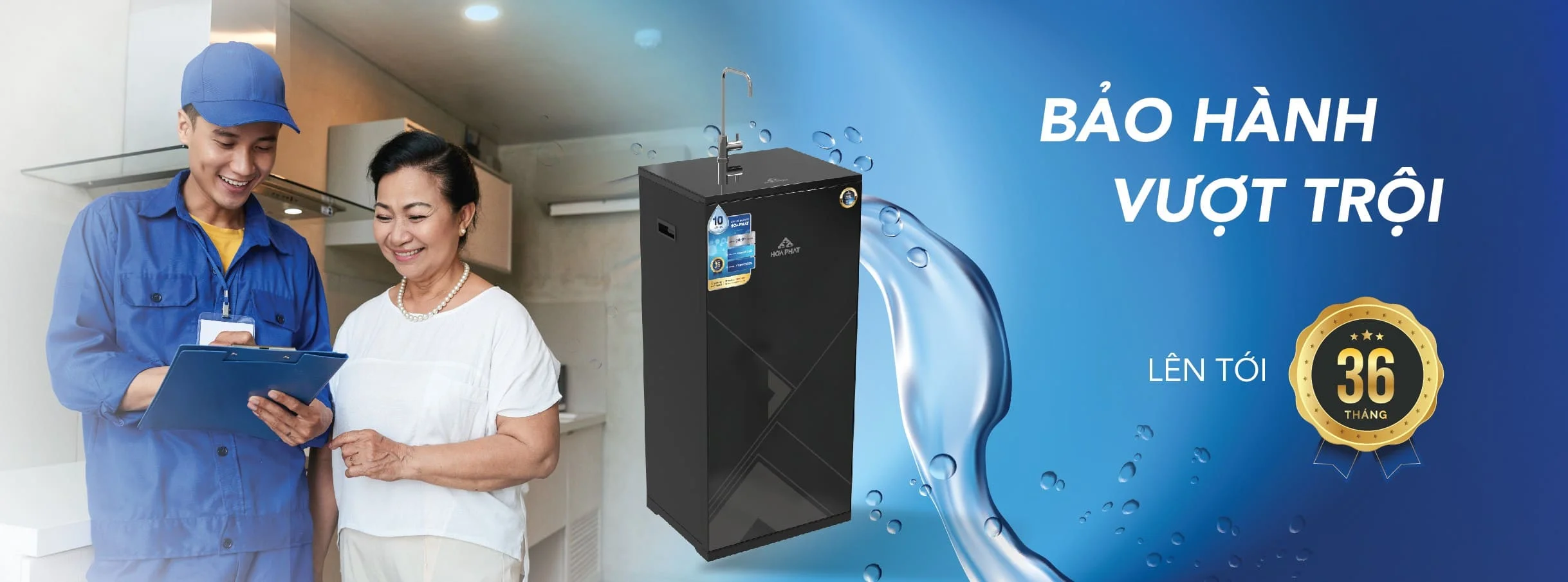 Bảo hành vượt trội 36 tháng