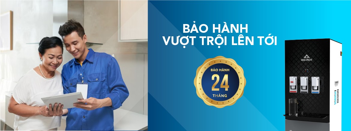 Bảo hành vượt trội đến 24 tháng