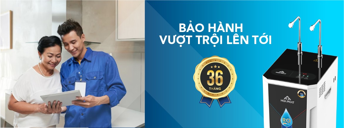 Bảo hành vượt trội đến 36 tháng