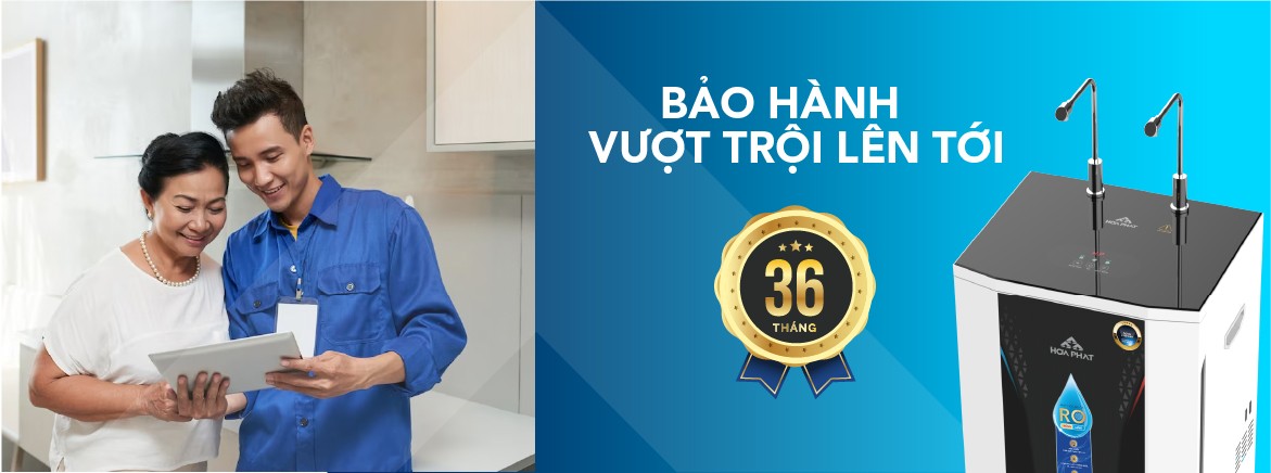 Bảo hành vượt trội lên đến 36 tháng