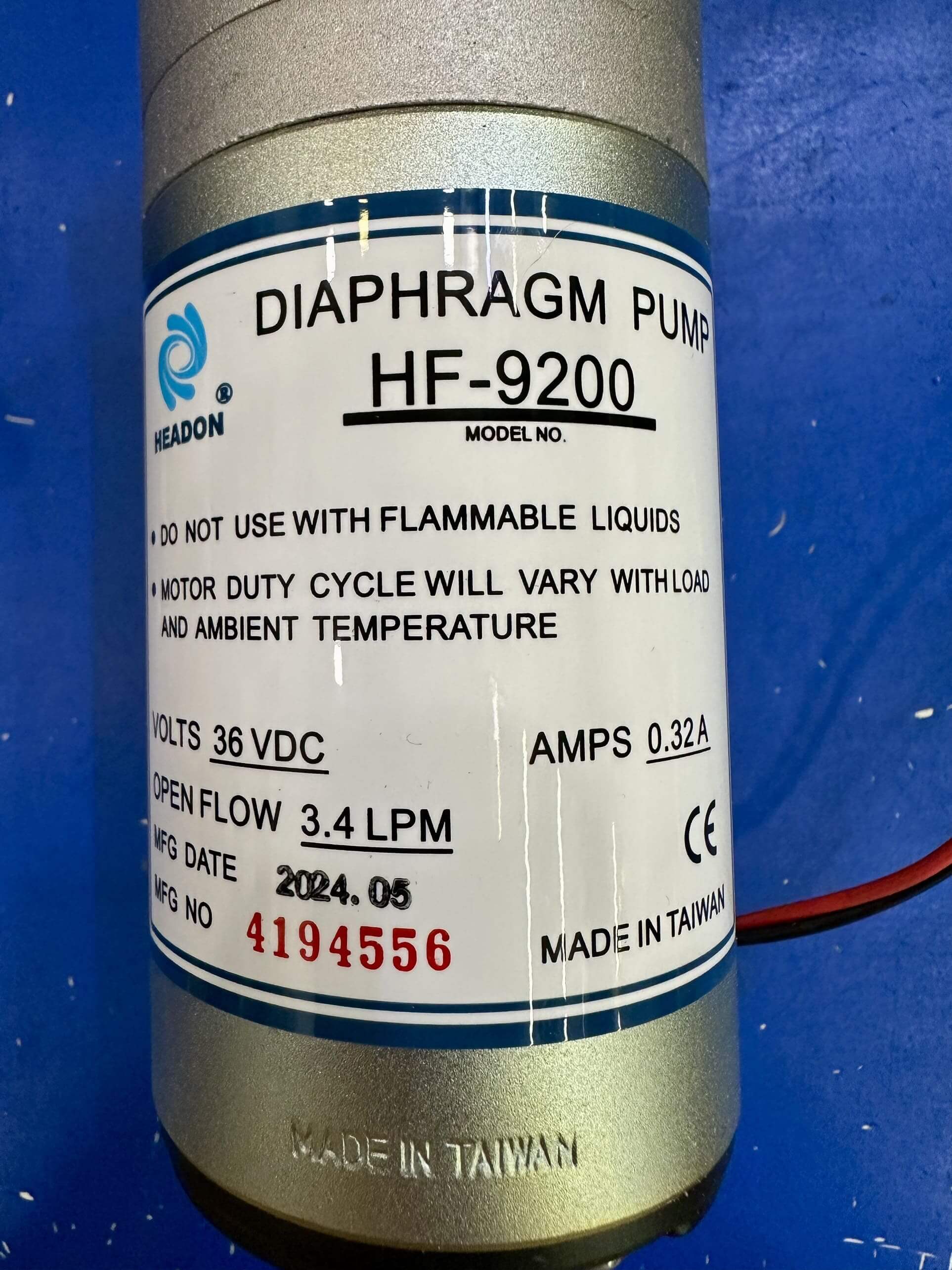 Bơm tăng áp HEADON Đài Loan HF-9200 36V