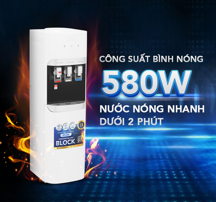 Công nghệ làm nóng nhanh dưới 2 phút