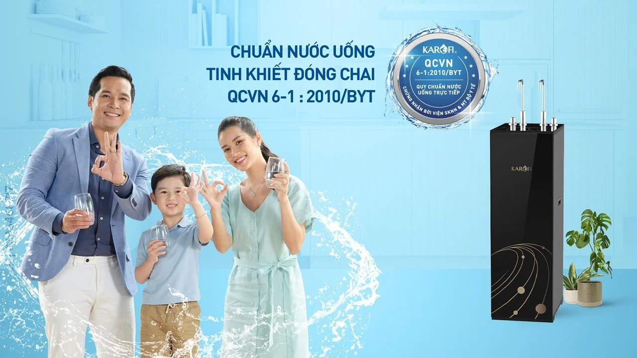 Nước sau lọc chuẩn nước tinh khiết