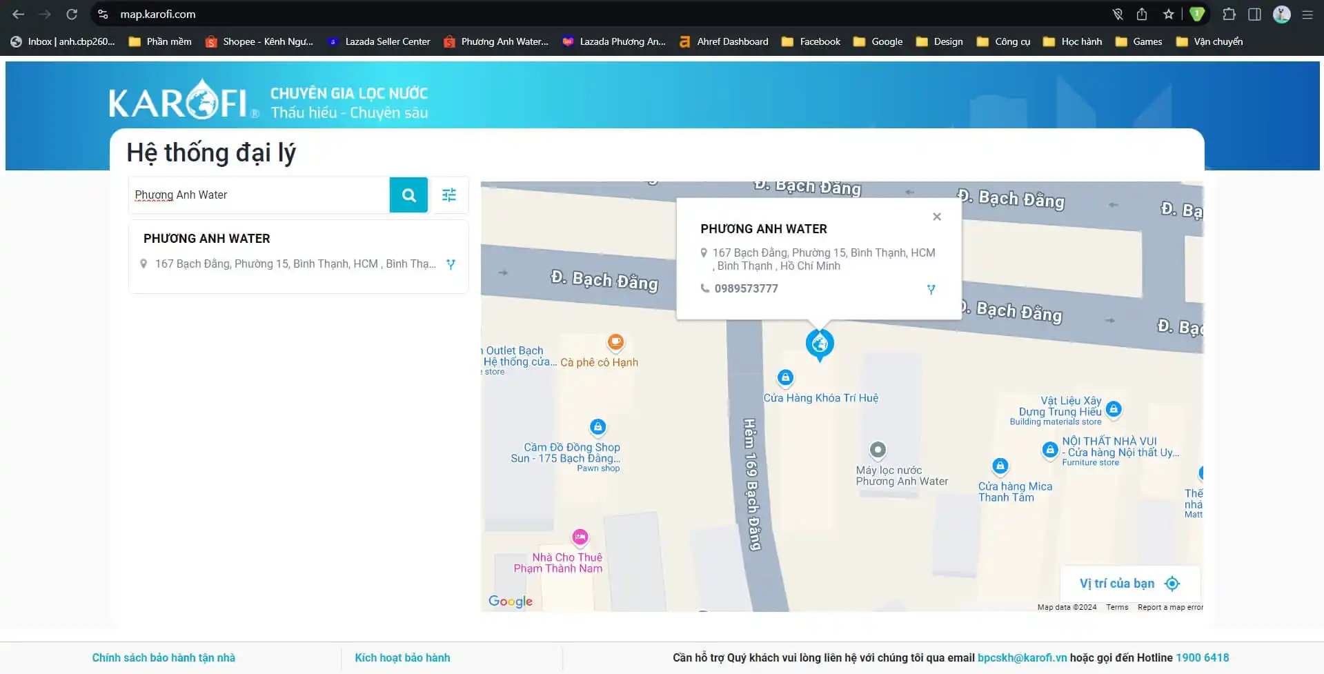 Hệ thống đại lý chính thức Karofi