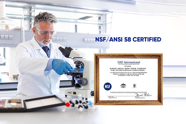 Quy trình kiểm nghiệm kiểm nghiệm rất nghiêm ngặt để đạt chứng nhận NSF/ANSI 58