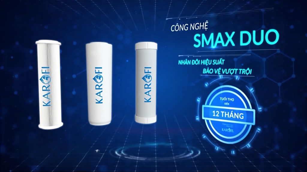 Bộ 3 lõi lọc thô SMAX Duo hiệu suất cao