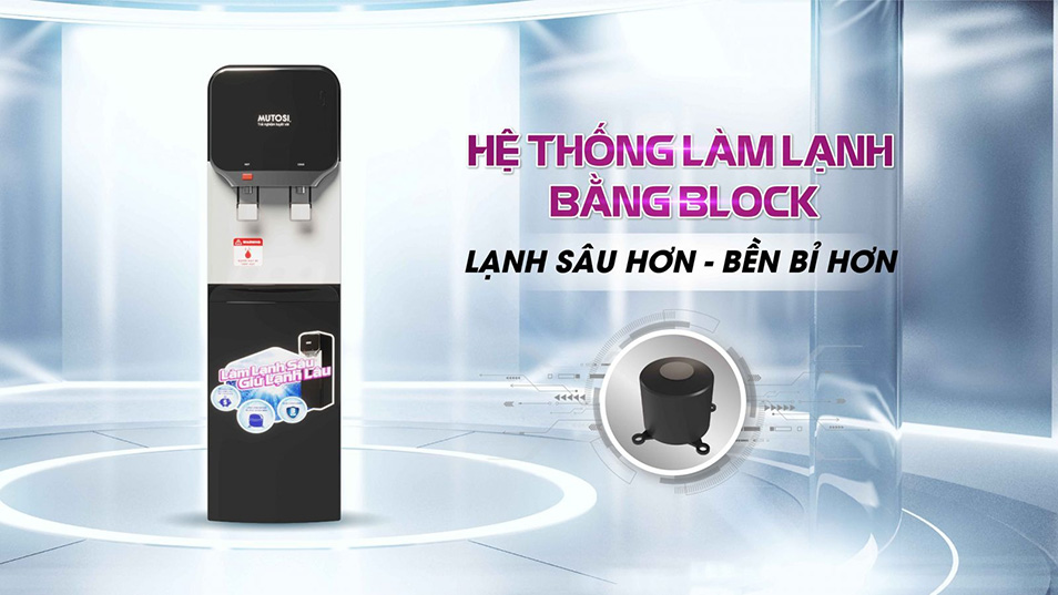 Hệ thống làm lạnh sâu bằng Block Danfu của MD-250BK