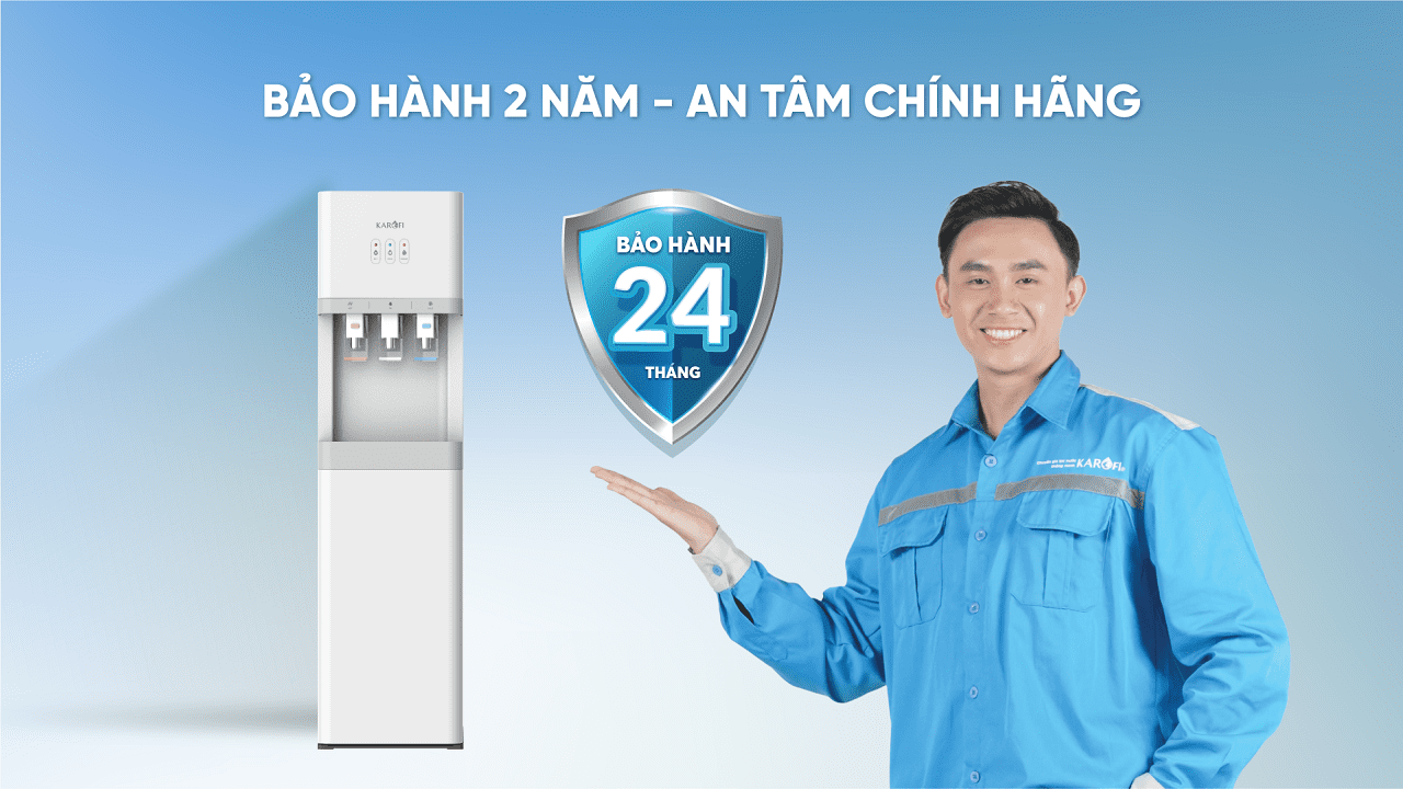 Karofi HCV206 đem đến sự an tâm về chất lượng cho khách hàng với chế độ bảo hành 2 năm