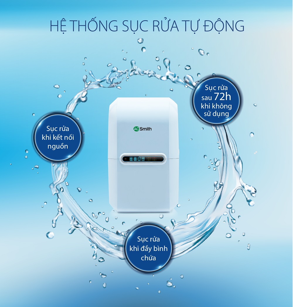 Hệ thống sục rửa tự động trên M2