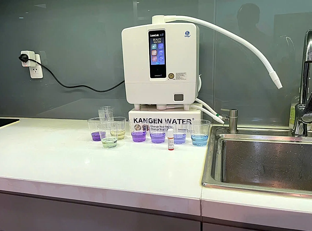 Hình ảnh lắp đặt thực tế Kangen K8 tại nhà khách hàng