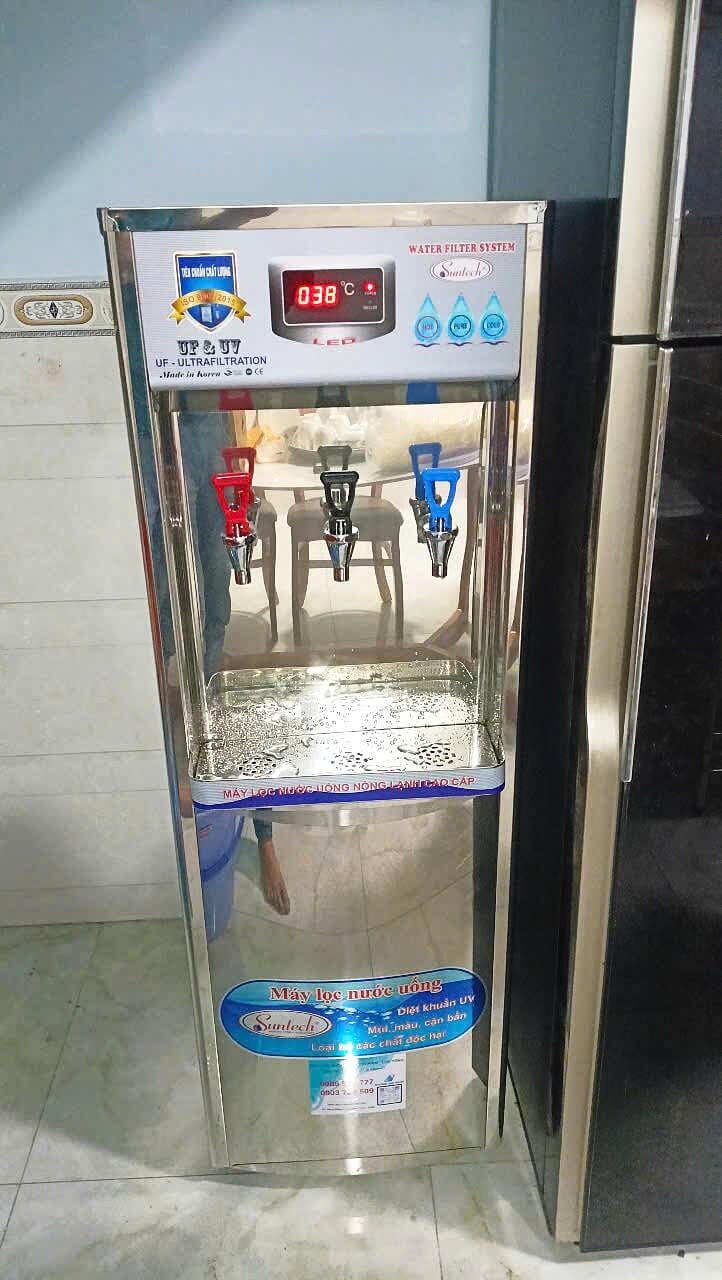 Hình lắp đặt máy lọc nước nóng lạnh Suntech ST-03UF