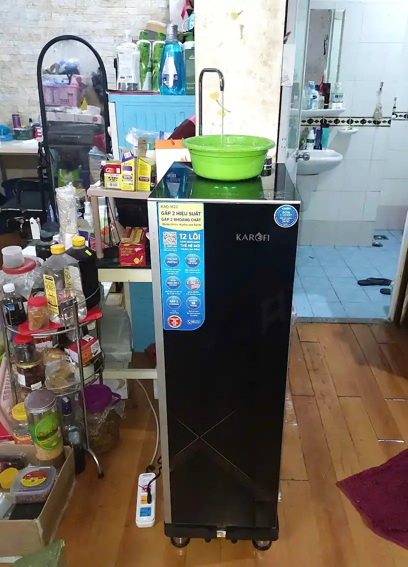 Hình lắp đặt máy lọc nước RO Karofi KAQ-M22