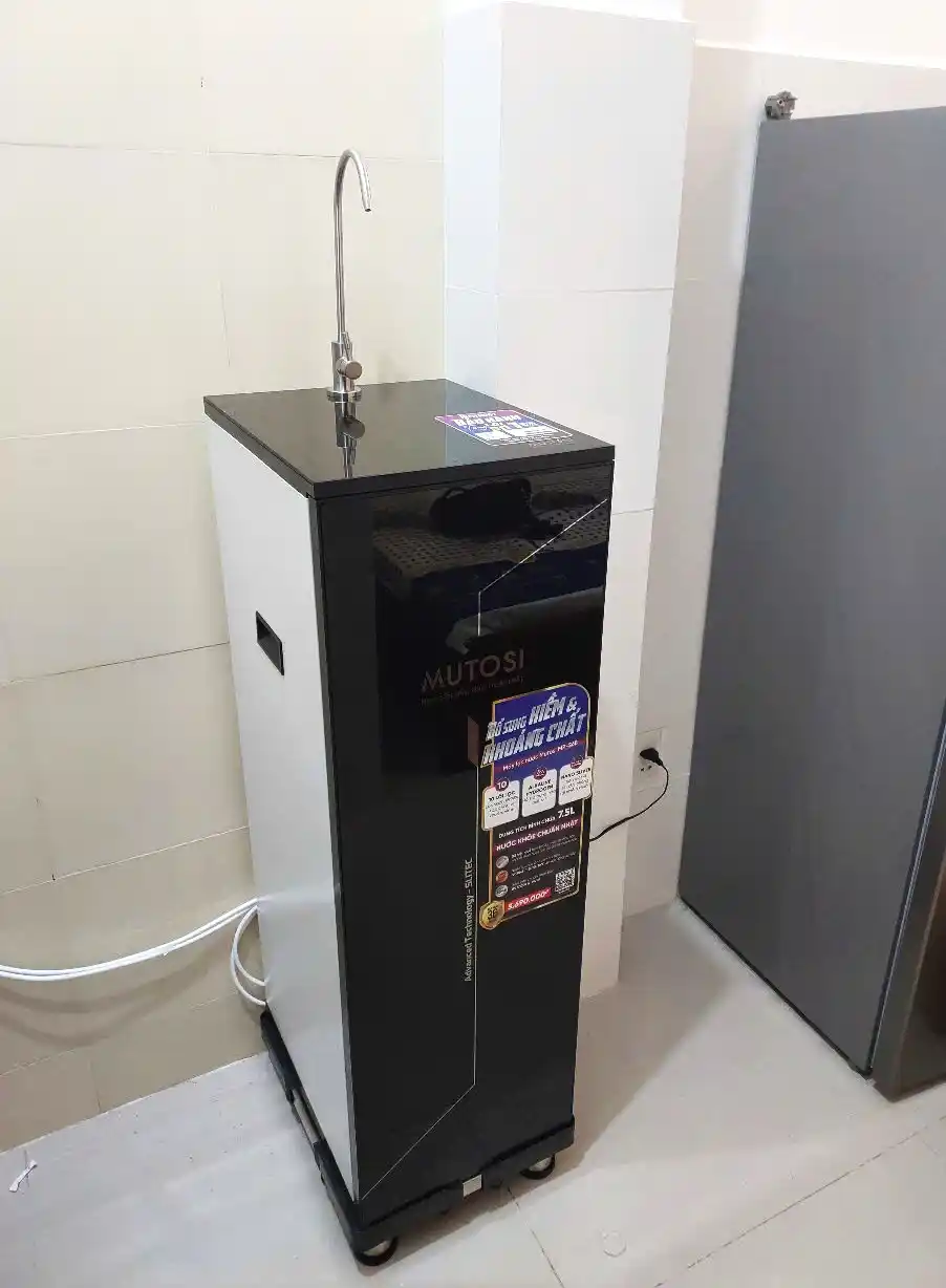 Hình lắp đặt thực tế máy lọc nước Mutosi MP-S68
