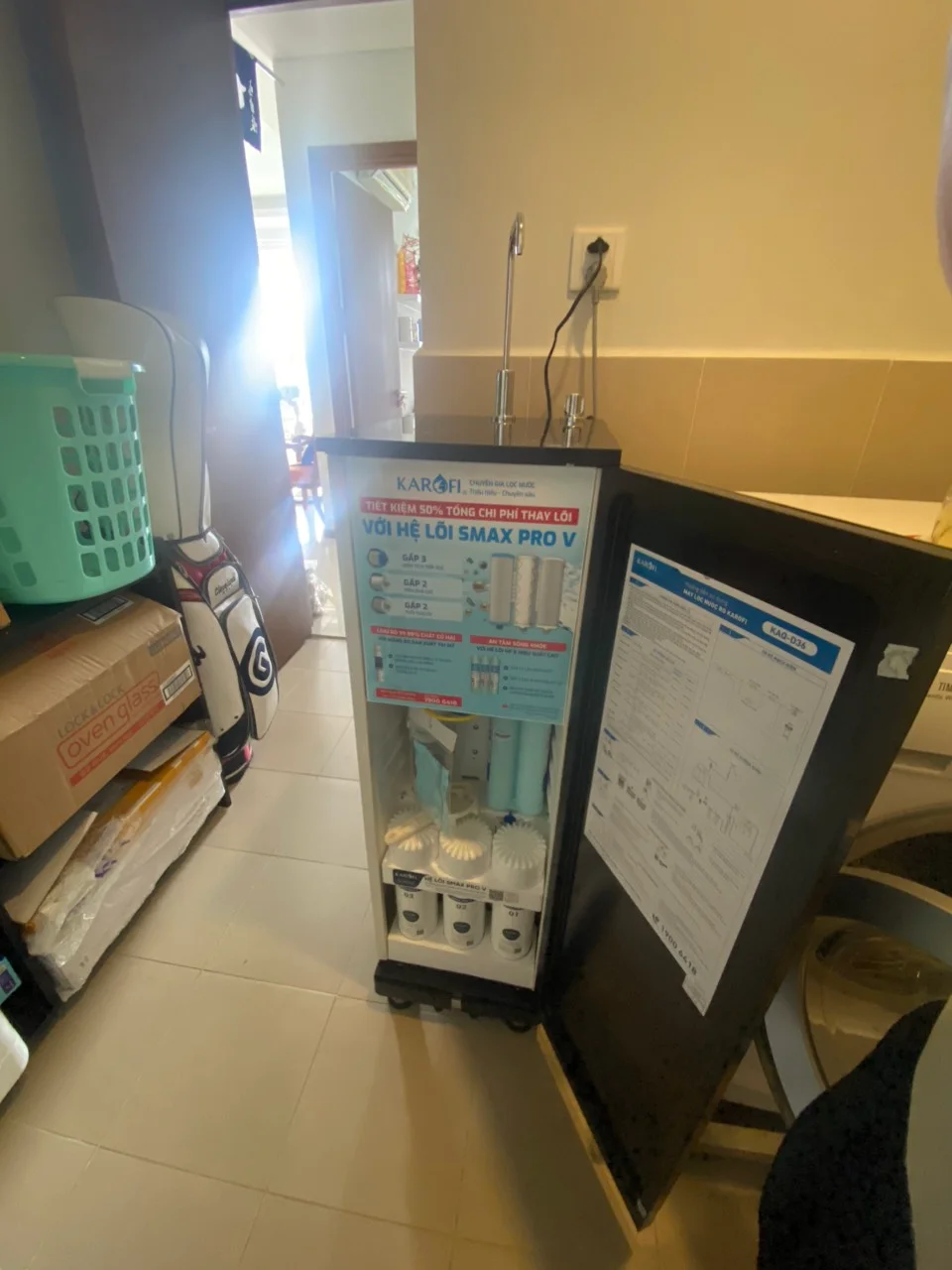 Hình lắp đặt thực tế Karofi KAQ-D36