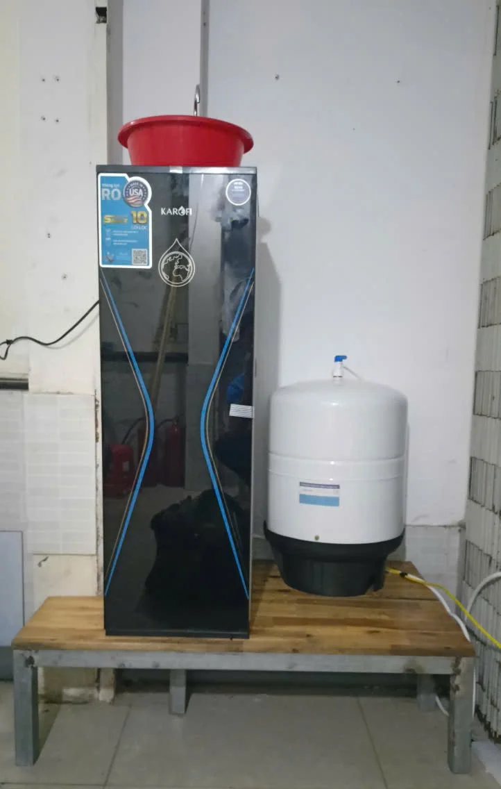 Karofi KAQ-D36 có thể thay thế bình áp lớn hơn để đáp ứng nhu cầu sử dụng nhiều hơn