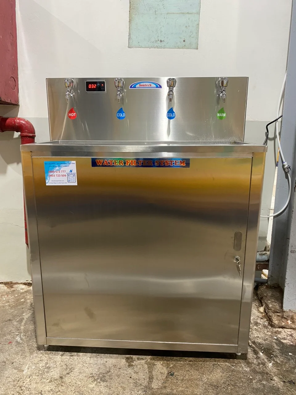 Máy lọc nước nóng lạnh nguội Suntech ST-043RO lắp đặt tại nhà máy Pepsi Bình Dương