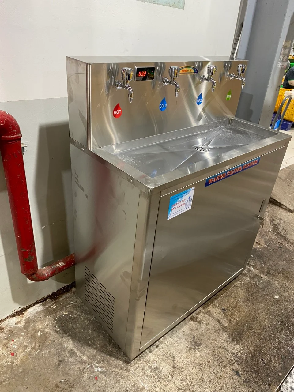 Máy lọc nước nóng lạnh nguội Suntech ST-043RO lắp đặt tại nhà máy Pepsi Bình Dương