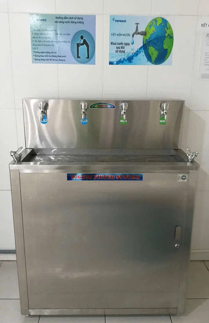 Máy lọc nước nóng lạnh nguội Suntech ST-043RO lắp đặt tại nhà máy Pepsi Bình Dương