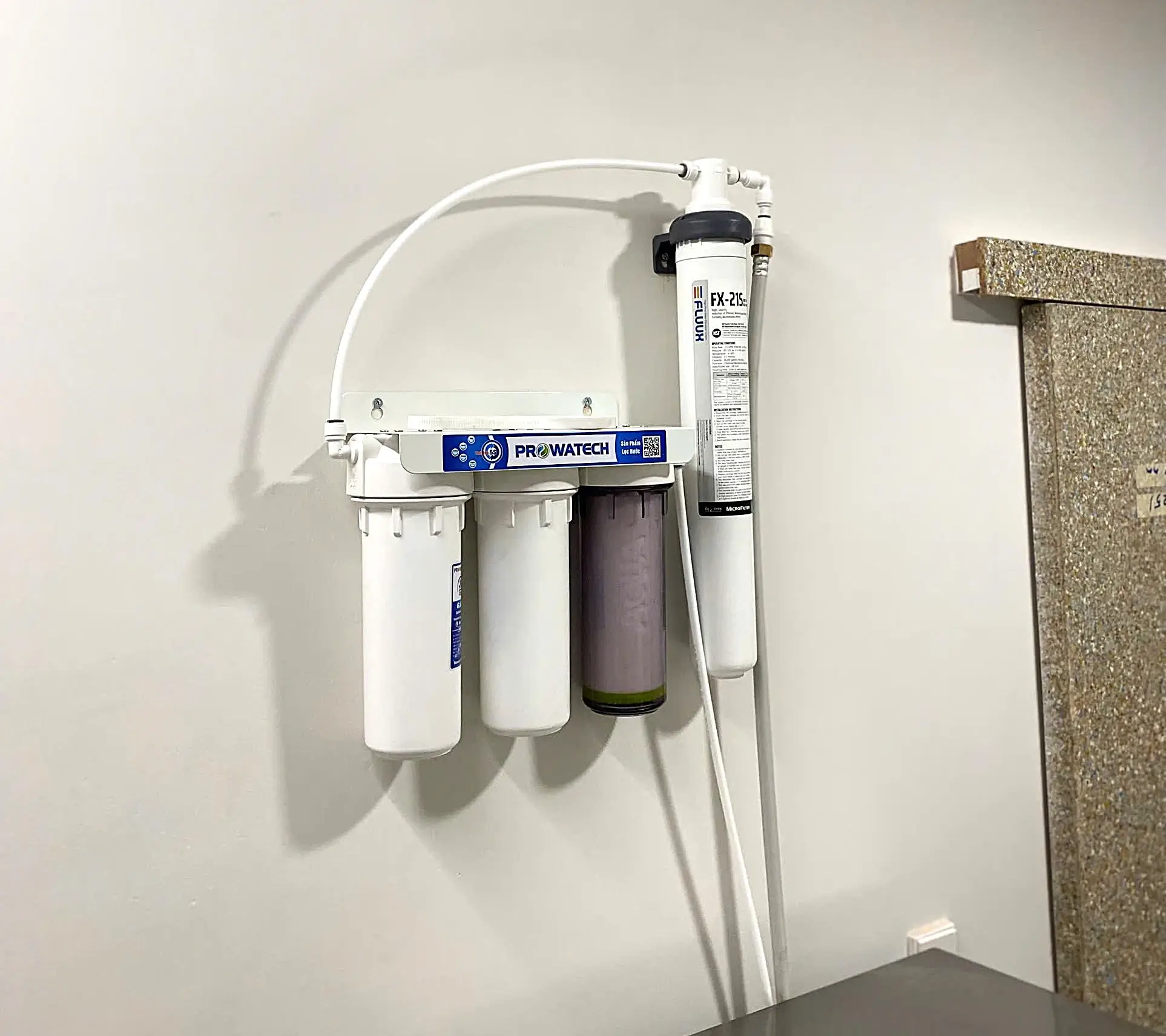 Lọc nước trước khi vào máy làm đá