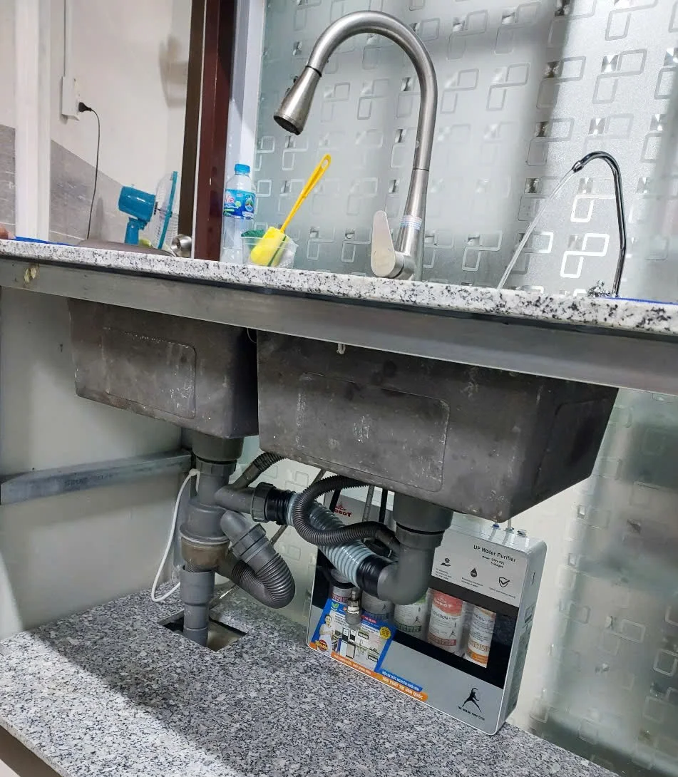 Hình lắp đặt thực tế máy lọc nước UF Robot Ultra 625