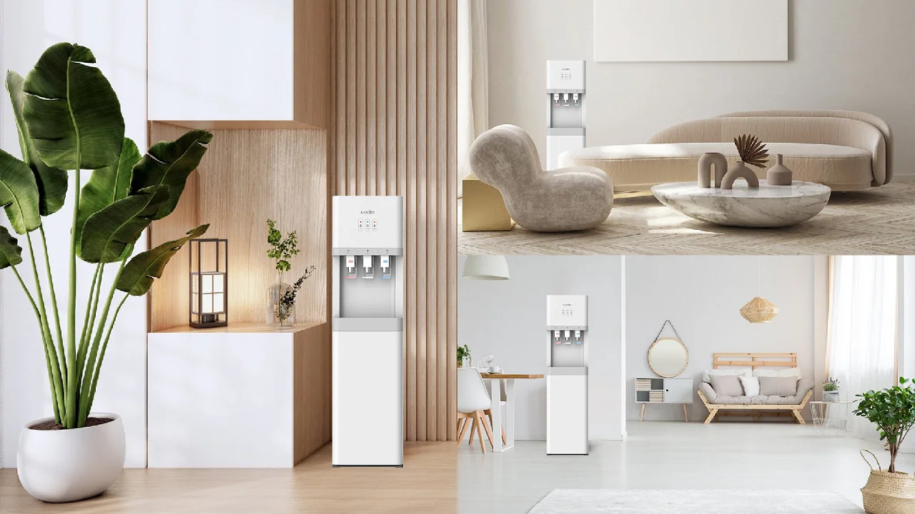 Giới thiệu cây nước nóng lạnh úp bình Karofi HCV208