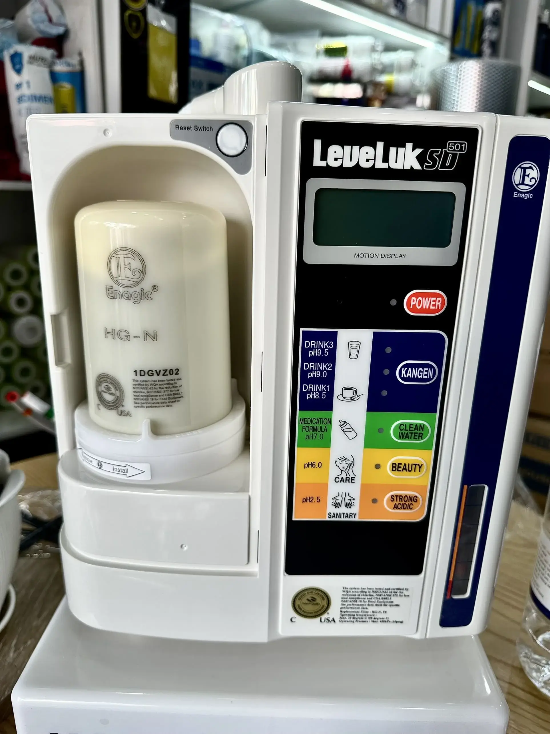 Hình lắp đặt thực tế Kangen SD501