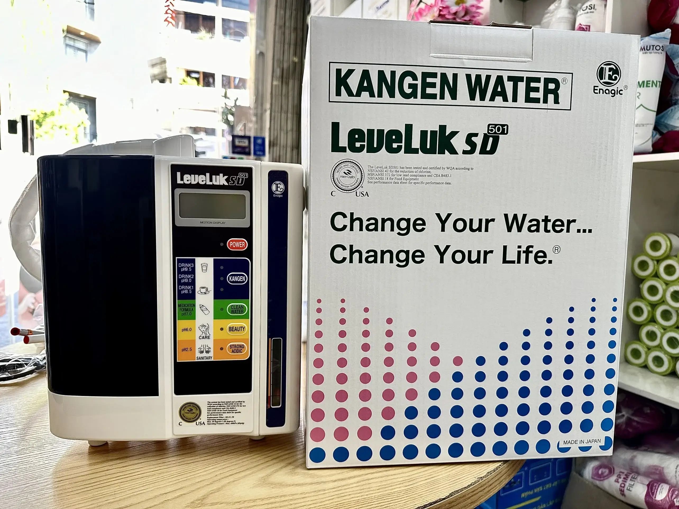 Hình lắp đặt thực tế Kangen SD501