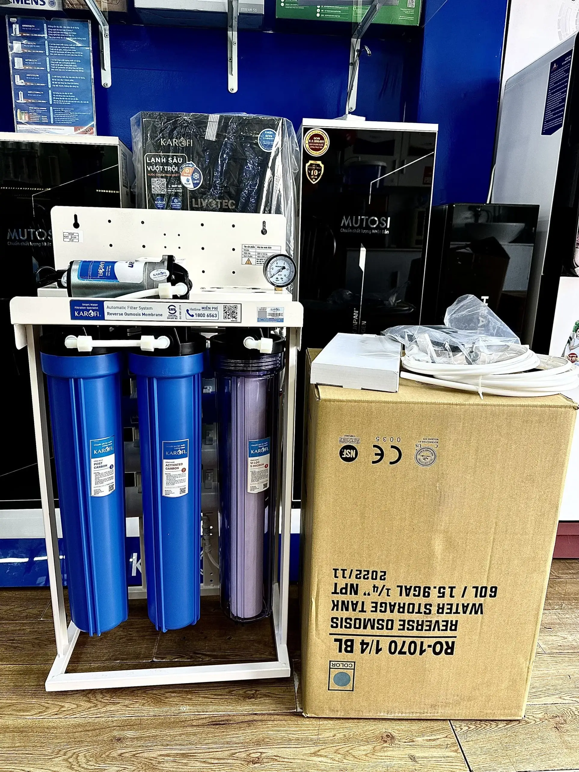 Hình thực tế máy lọc nước bán công nghiệp Karofi 30L/H