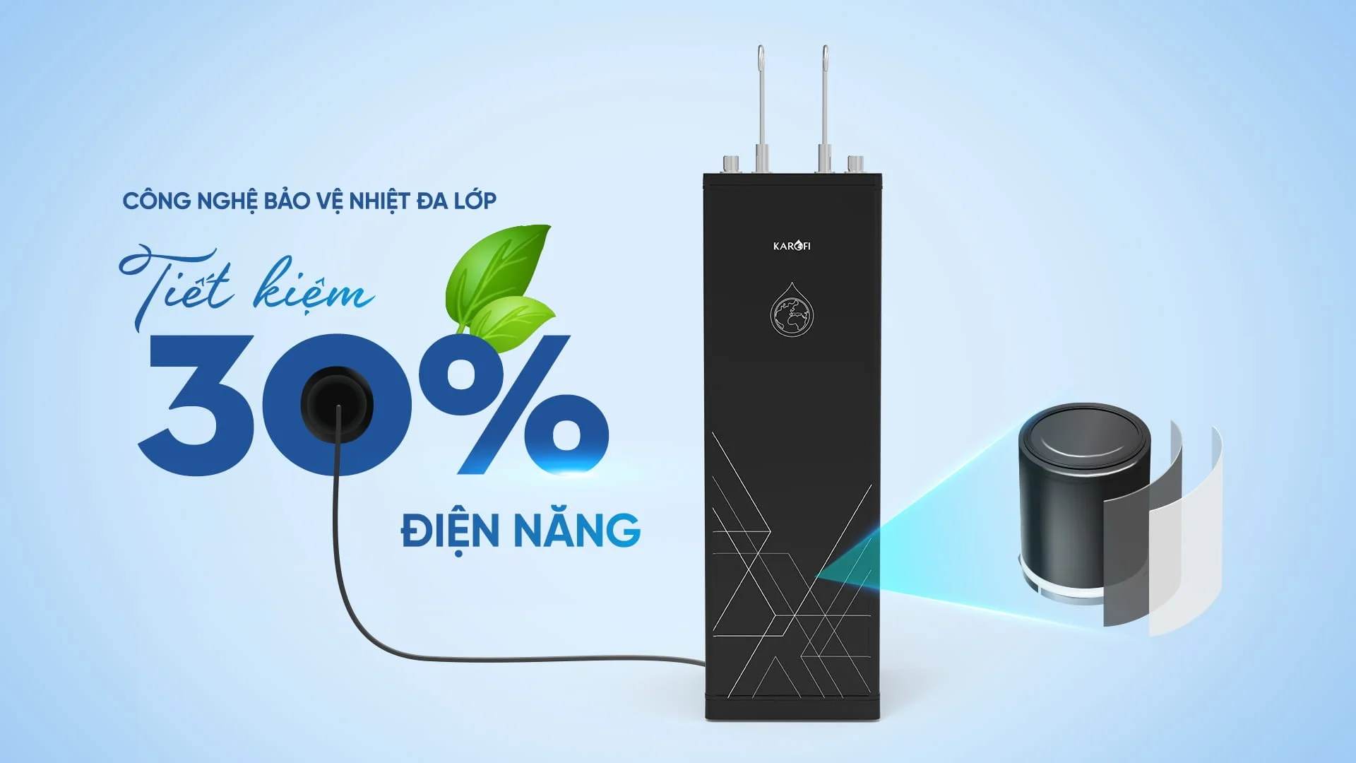 Tiết kiệm đến 30% điện năng
