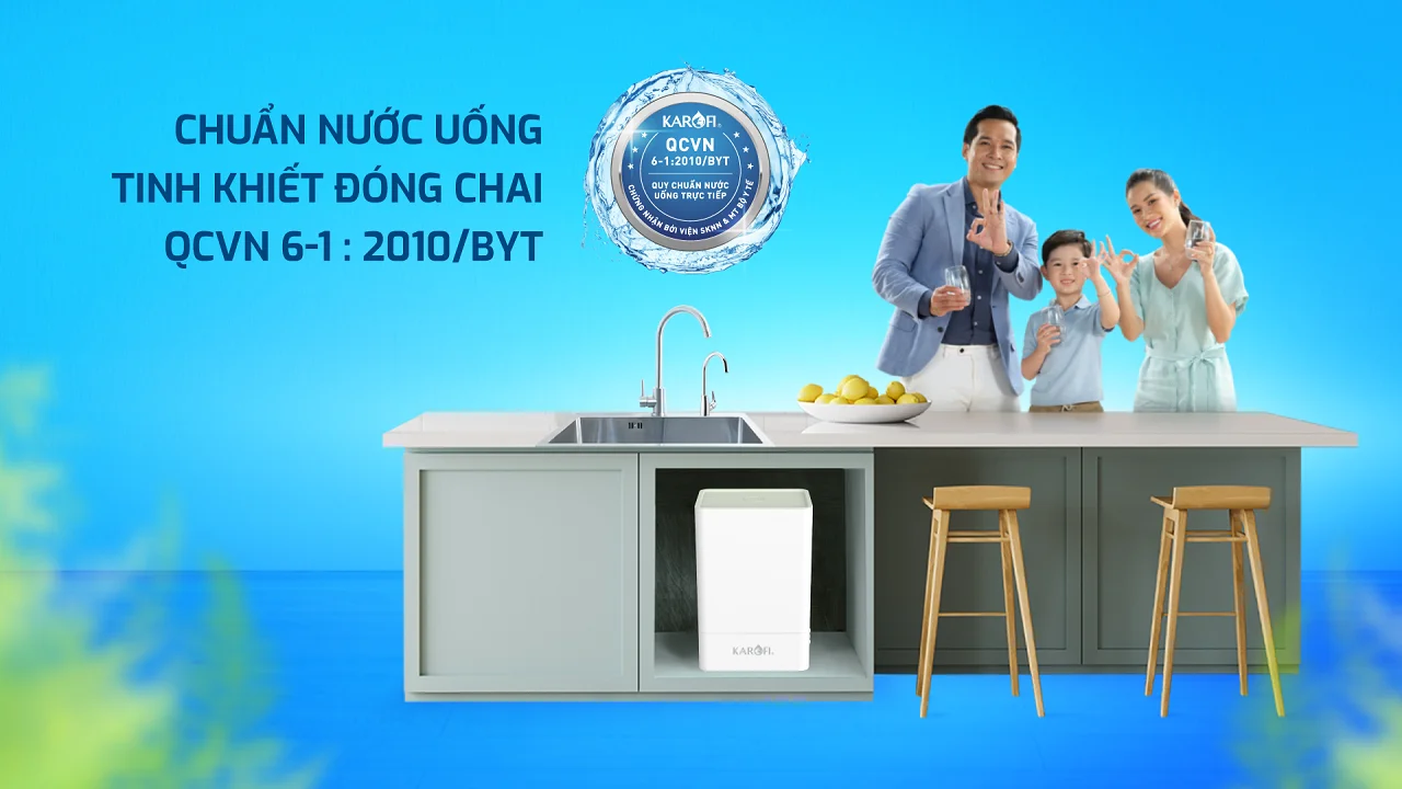 Nước sau lọc chuẩn nước uống đóng chai