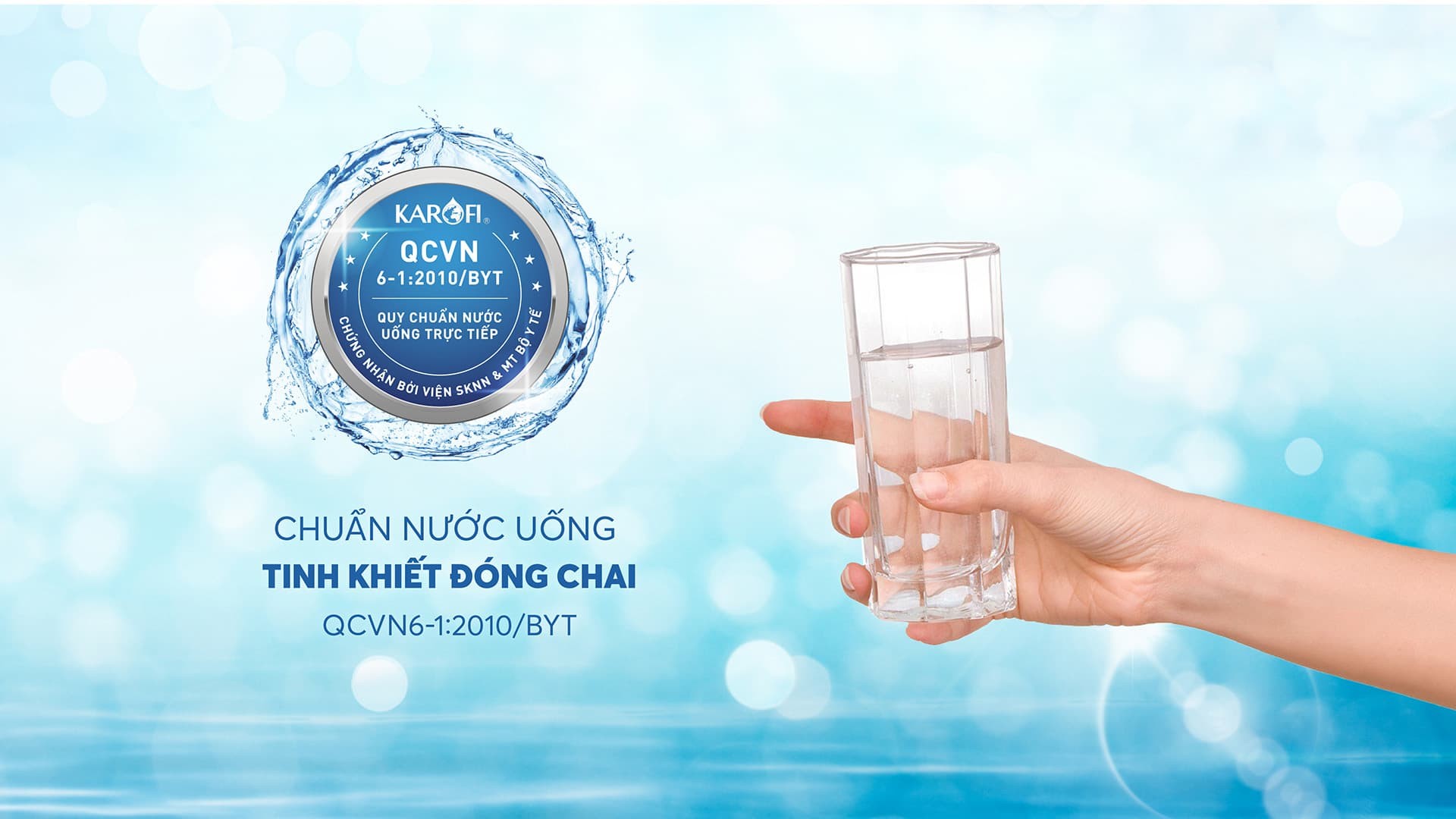 Nước sau lọc đạt chuẩn quốc gia nước uống trực tiếp QCVN 6-1:2010 BYT