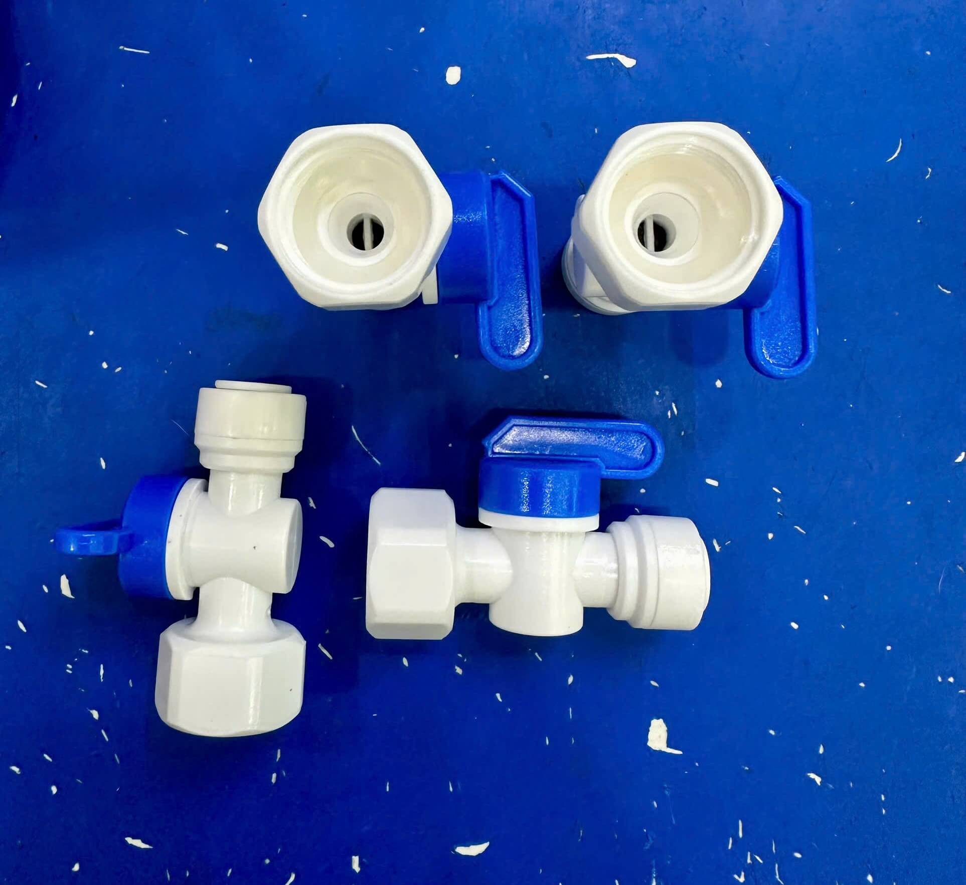 Khóa van xả tay ren trong 21 ra ống phi 10