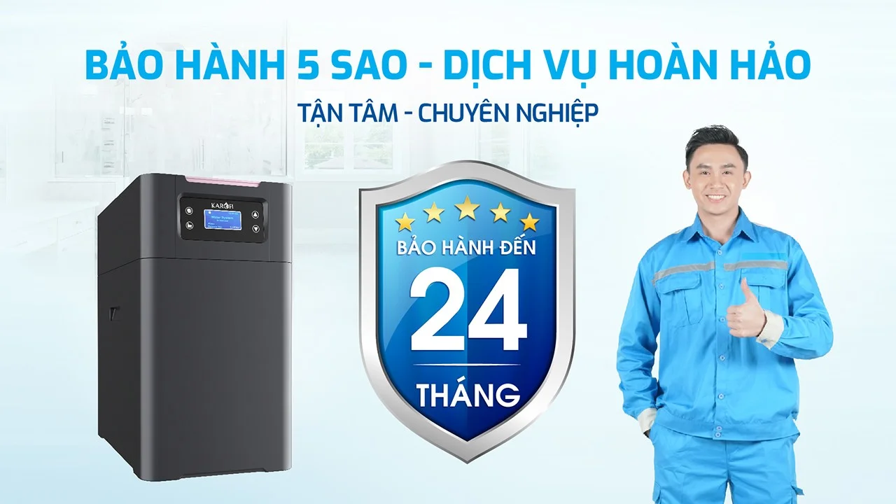 Bảo hành 5 sao 24 tháng