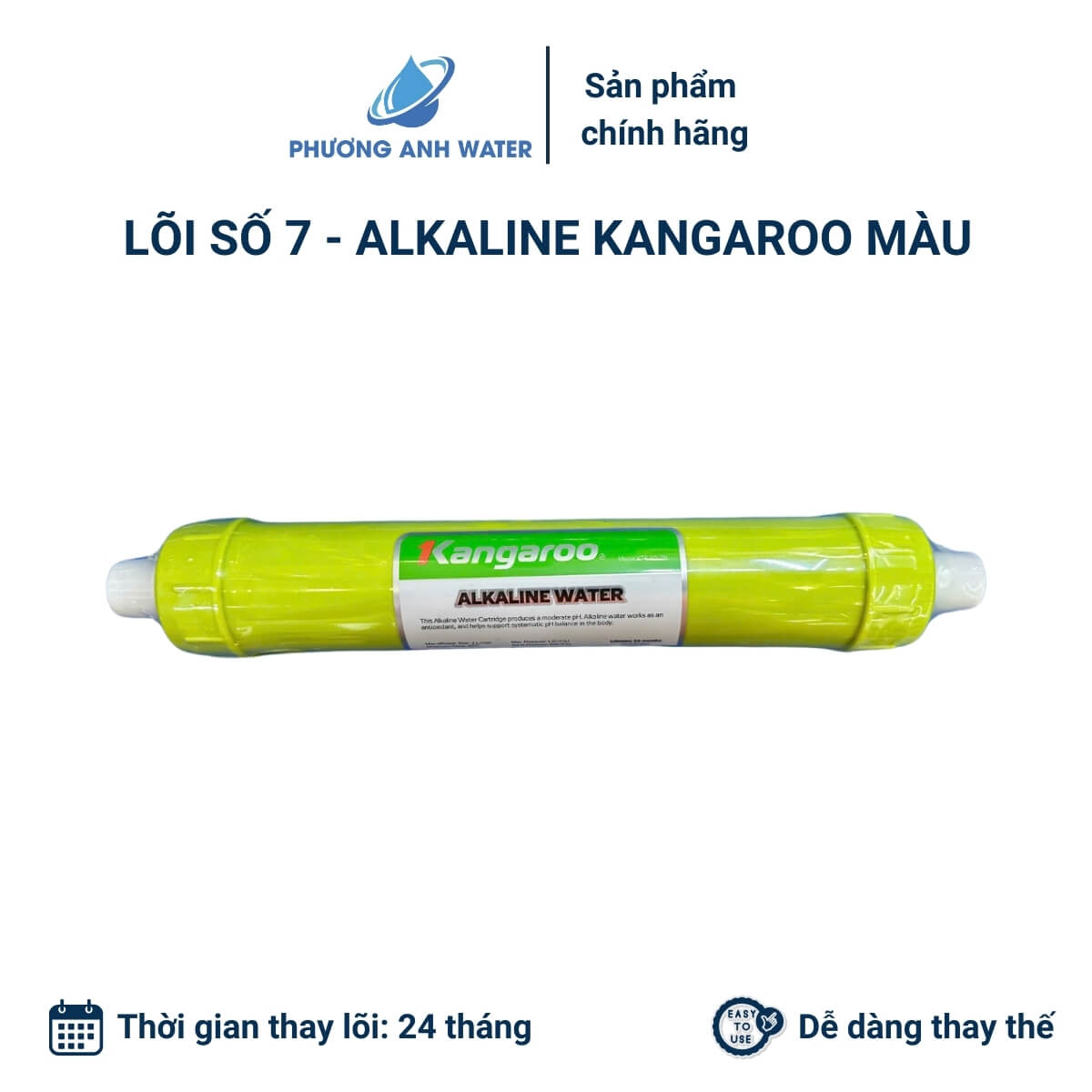 Lõi Alkaline Kangaroo màu