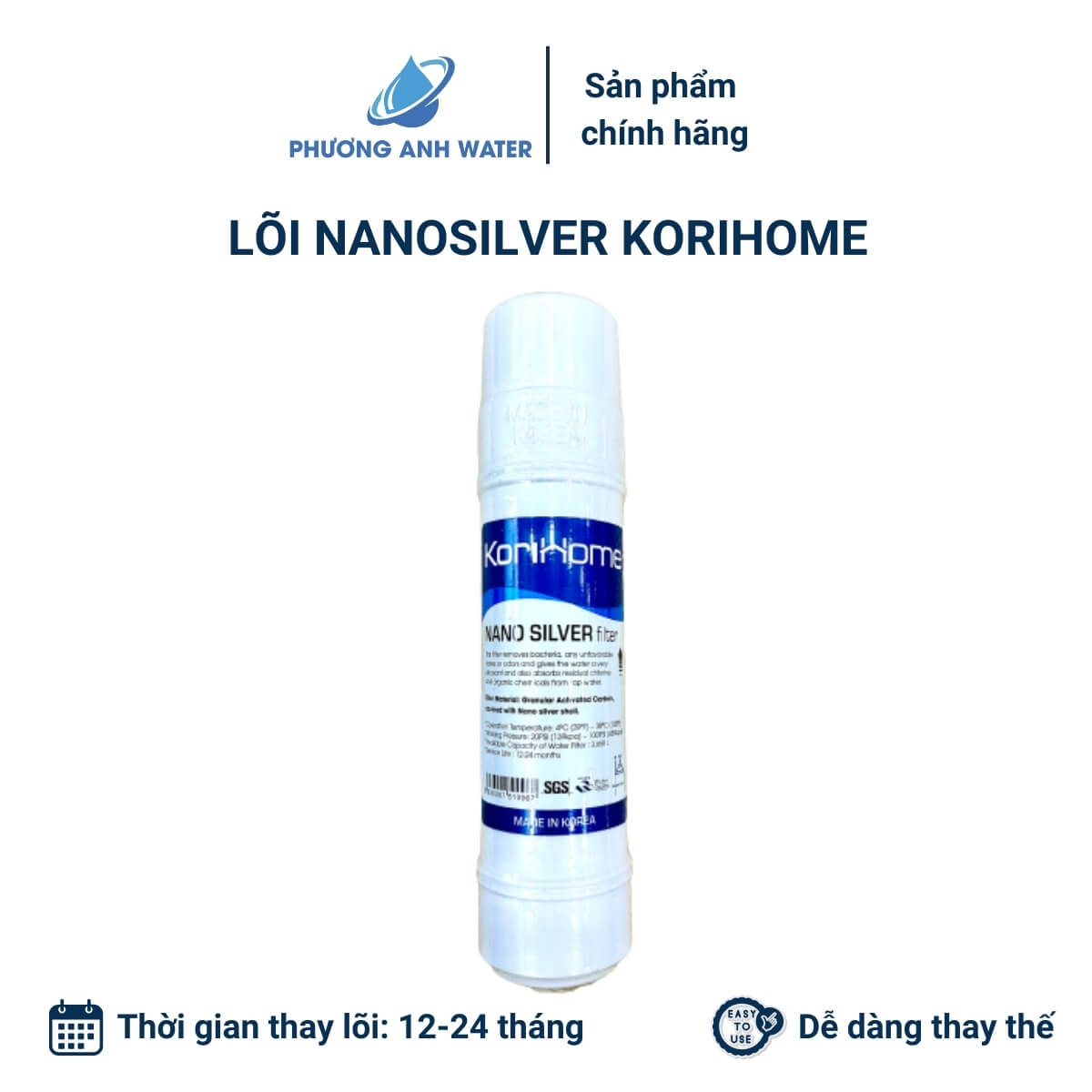 Lõi Nanosilver Korihome
