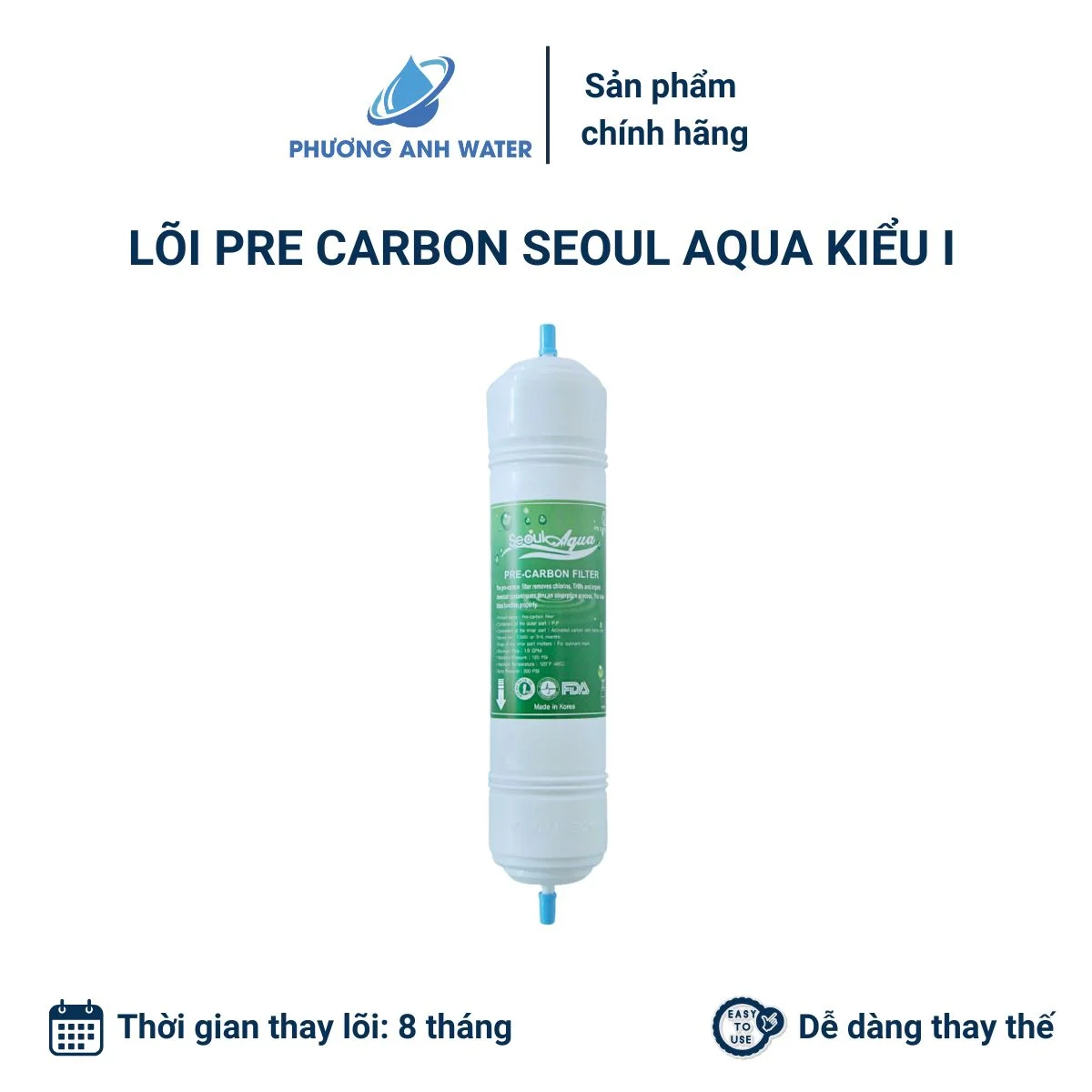 Lõi Pre Carbon Seoul Aqua kiểu I