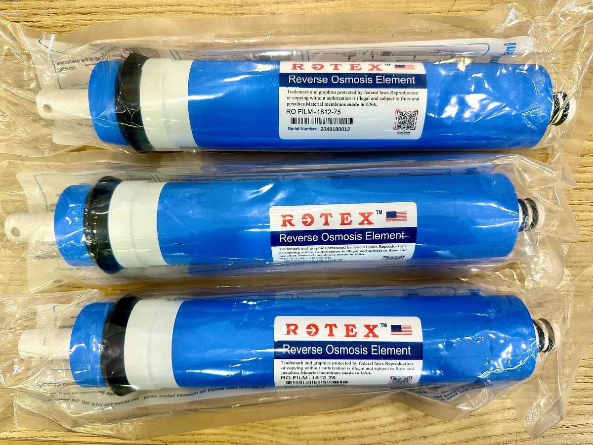 Màng RO chính hãng Rotex 15 vòng 75G bao bì cũ