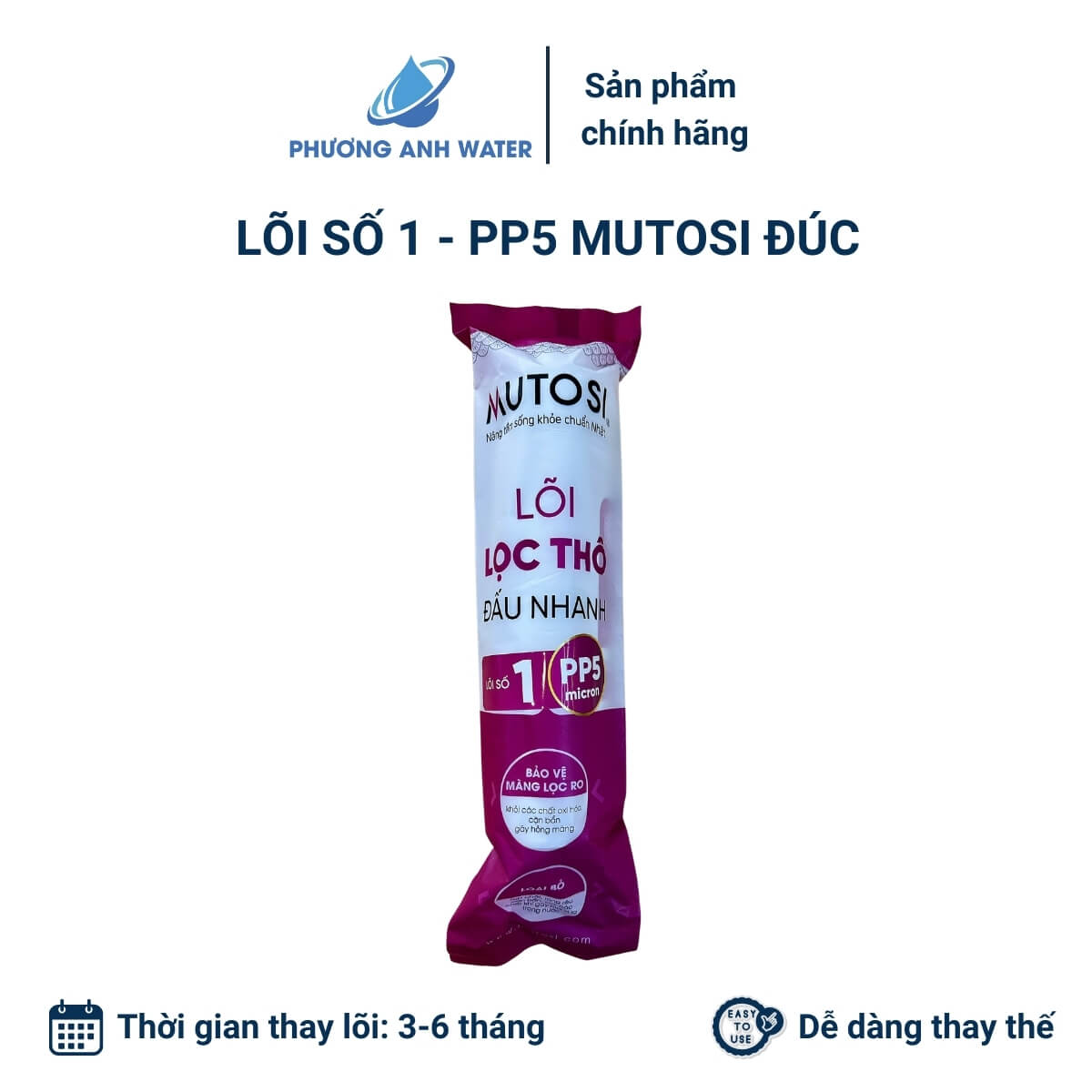 Lõi số 1 - PP5 Mutosi đúc nối nhanh