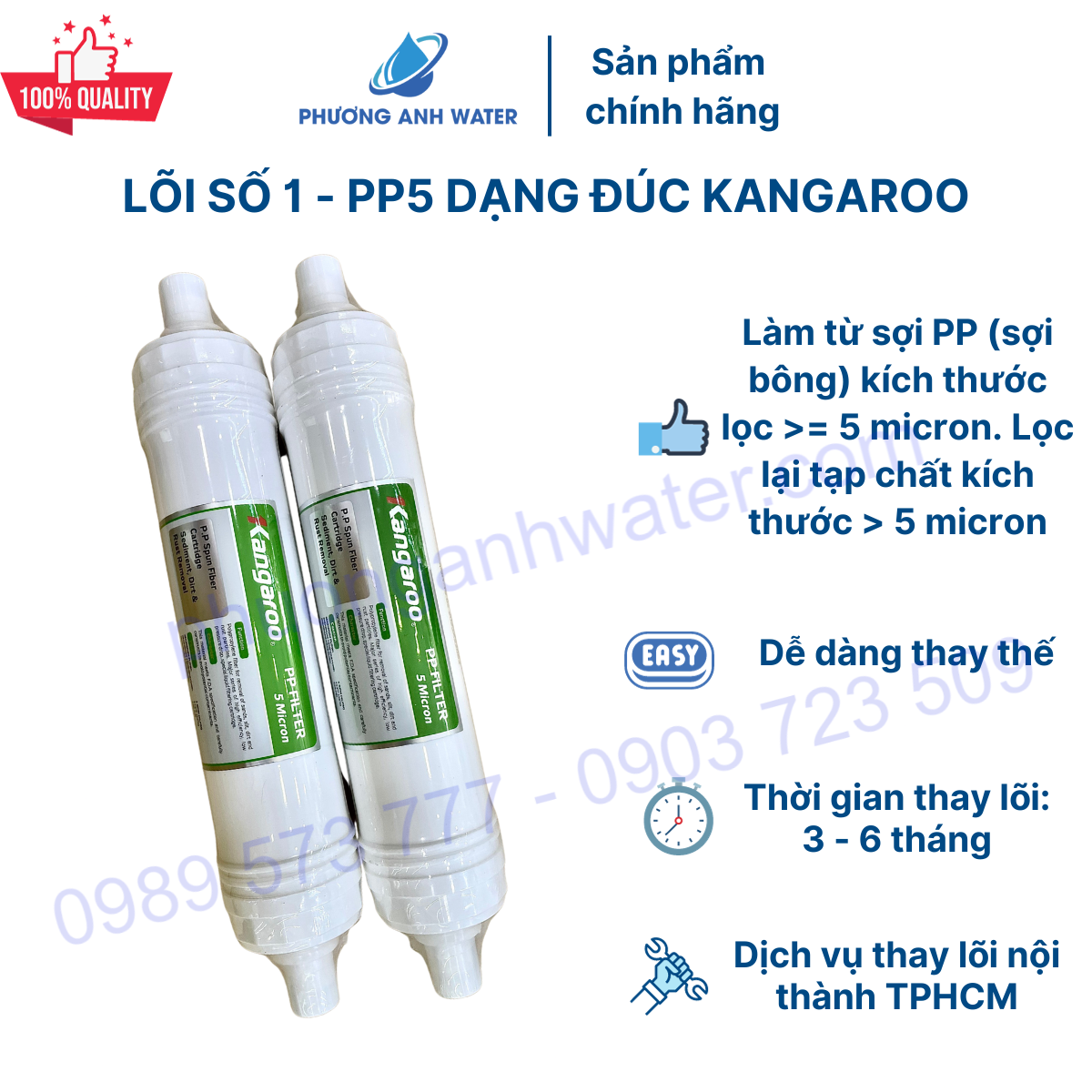 Lõi số 1 dạng đúc nối nhanh HK Kangaroo 