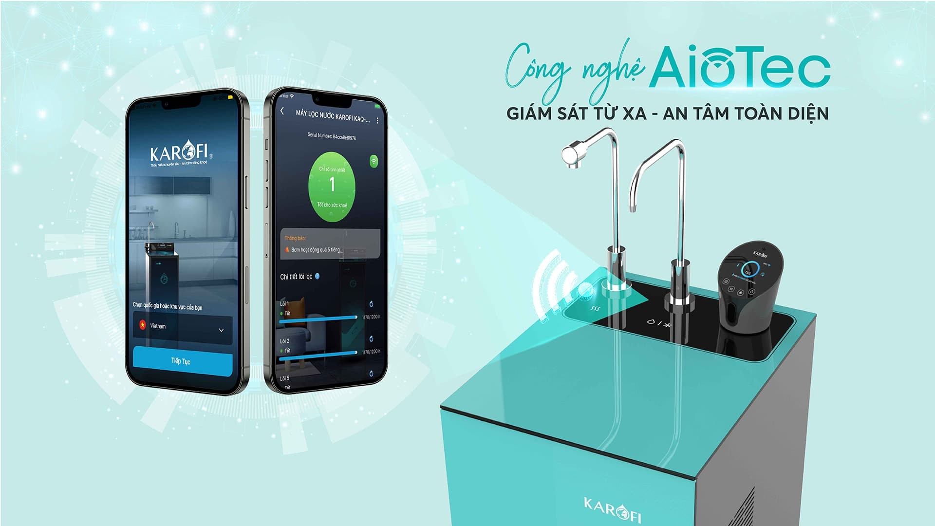 Công nghệ AIOTEC - Điều khiển máy từ điện thoại