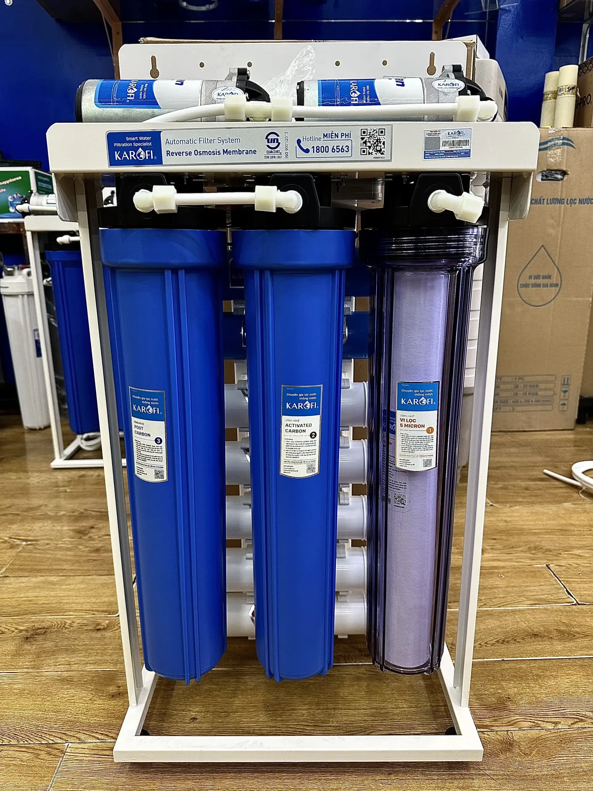 Hình thực tế máy lọc nước bán công nghiệp Karofi 80L/H