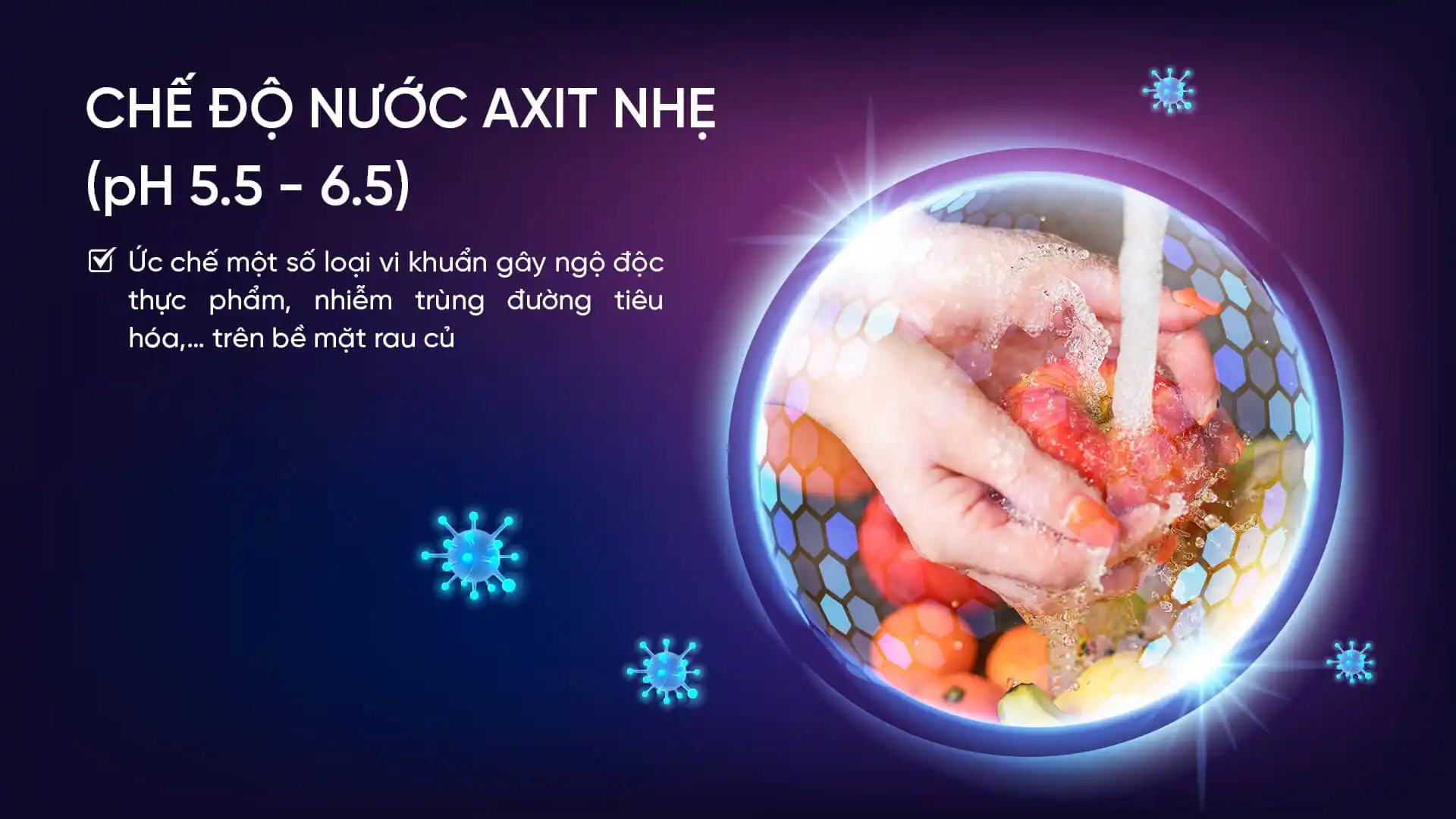 Chế độ axit nhẹ pH 5.5