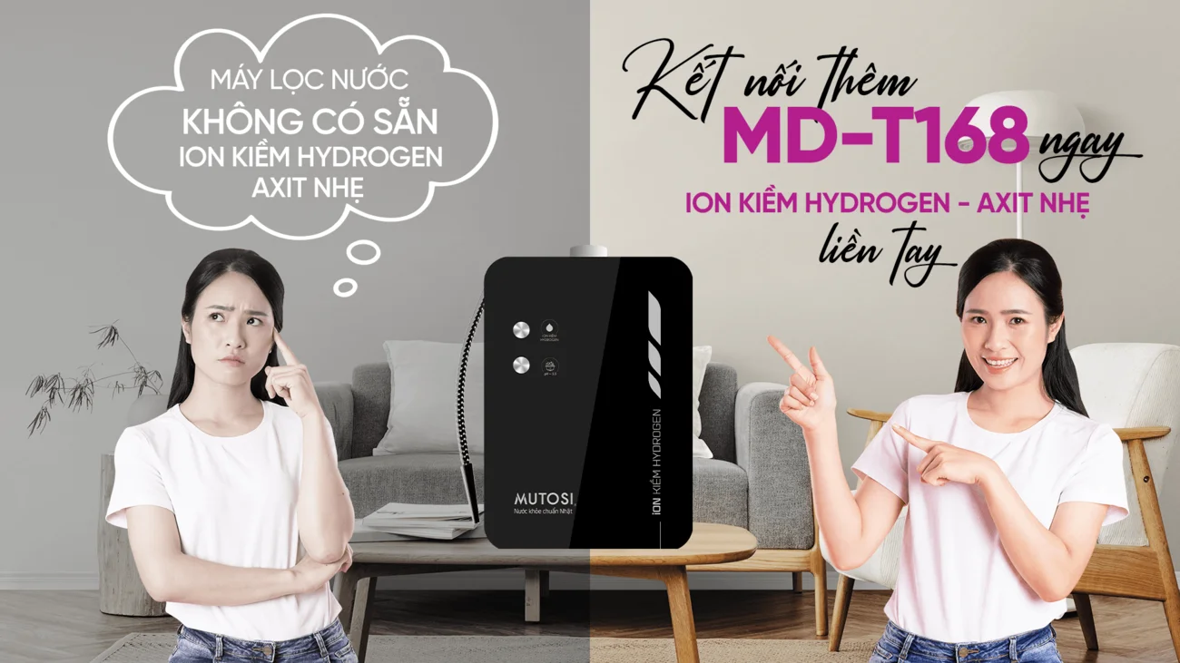 Bộ đôi hoàn hảo giữa MD-T168 và máy lọc nước thương hiệu khác