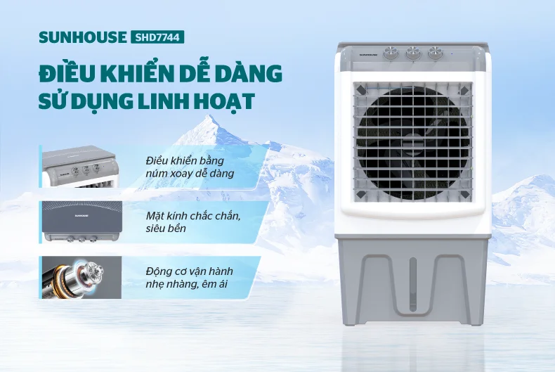 Điều khiển dễ dàng, linh hoạt