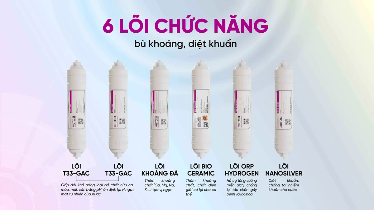 6 lõi chức năng dạng dời đúc nối nhanh